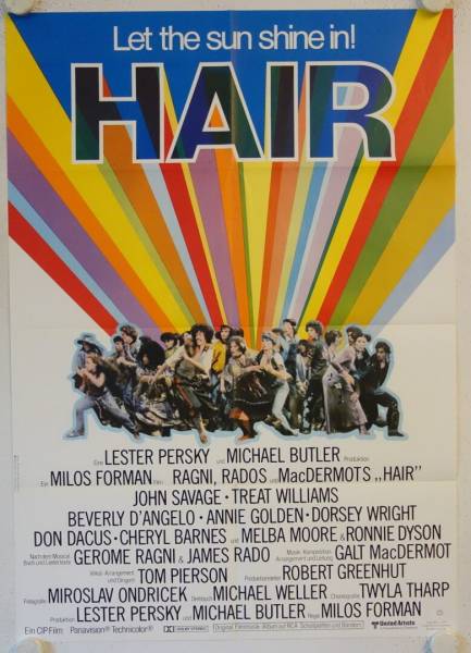 Hair original release german movie poster